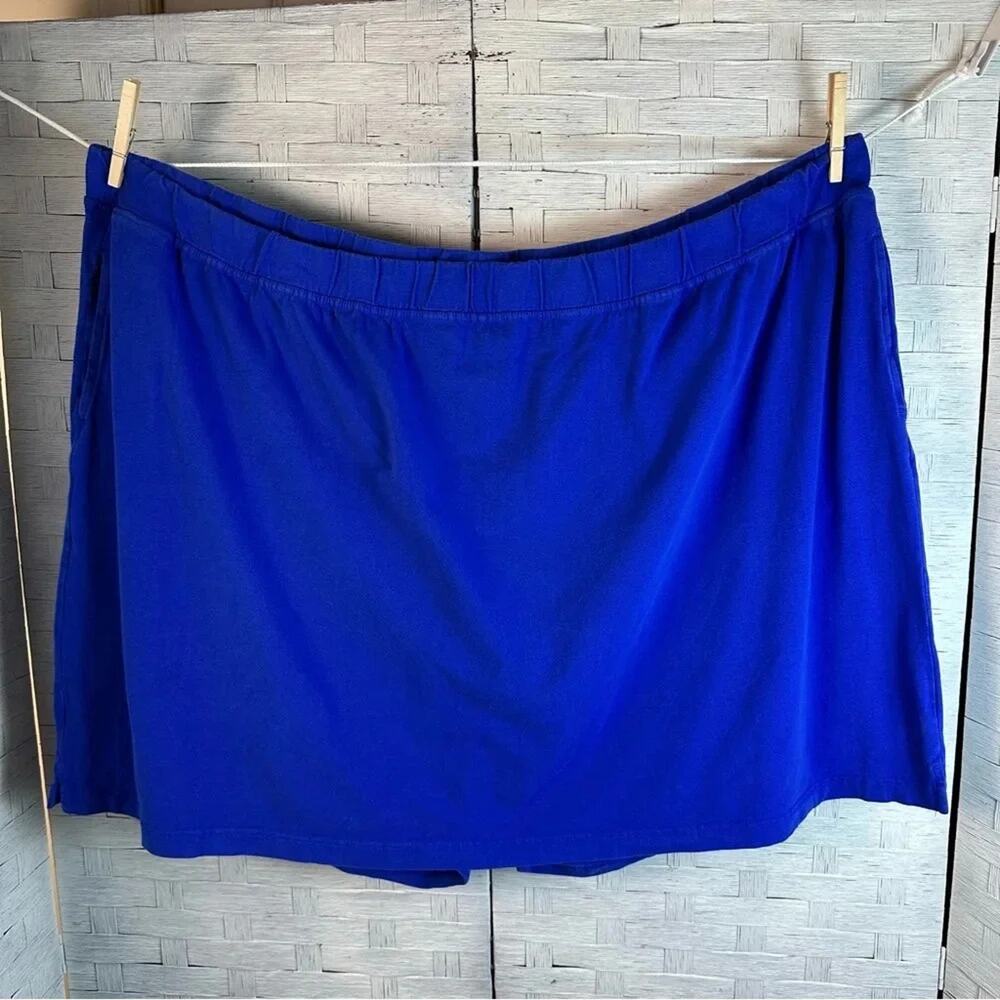 Women within net squirt with packets royal blue  ashleisure summer plus size‎